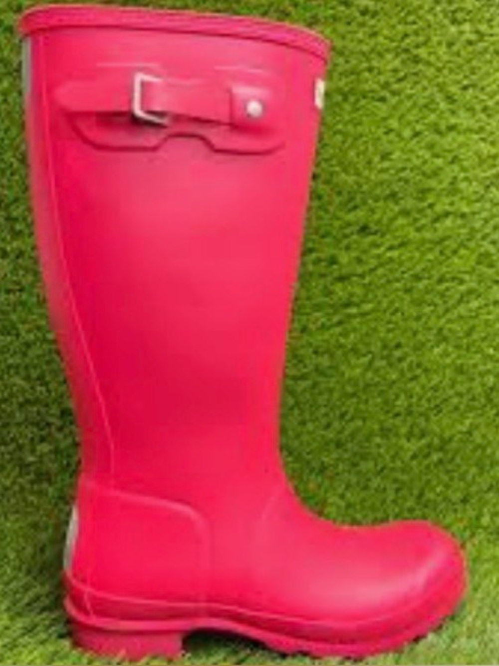 NWT, Hunter Women's Vibrant Pink Tall Rubber Rain Boots, Size 5